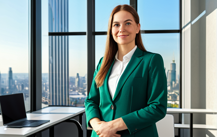 **

"A confident Certified Public Accountant (CPA) in appropriate attire, standing in a modern, sunlit office with a city view, fully clothed, safe for work, perfect anatomy, correct proportions, professional portrait, high resolution, focused on sustainability and green finance, a subtle blockchain graphic in the background, professional, modest"

**