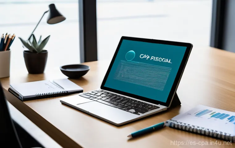 CPA 합격의 가장 중요한 요소 - **A determined and organized young adult, embodying resilience and focus, is seated at a well-lit, c...