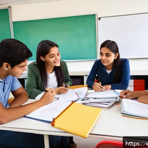 CPA 시험에 유리한 대학 전공 - A modern classroom setting in a Latin American university, featuring diverse young adult students st...